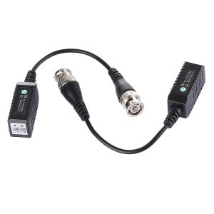 High-quality video balun converter for CCTV security camera systems, enabling long-distance signal transmission over Ethernet cables. Designed for reliable video and power connectivity.