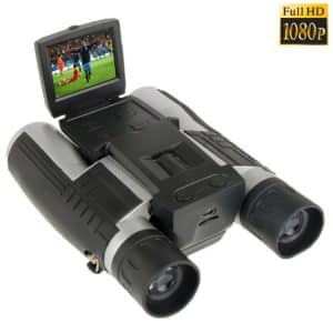 Capture Sharp Images: 2.0" TFT 5MP Binocular Camera with 12x32 Zoom in Black