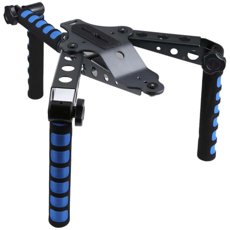 Black Multi-Function Shoulder Rig for DSLR Cameras - Capture Smooth Shots 1 Strongman Log Press Fitness Equipment For Strength Training And Muscle Building, Adjustable Height, Durable Construction, Ideal For Gym And Personal Workouts.