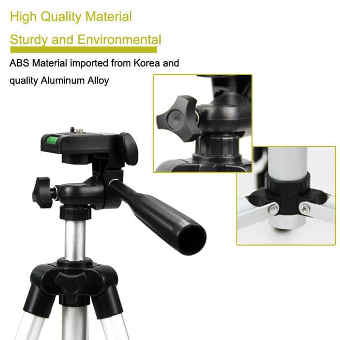 Ultimate Digital Video Photo Tripod - Stable, Flexible, and Versatile! 8 Tripod Mount For Cameras And Projectors, Adjustable Black Tripod With Sturdy Aluminum Legs For Stability.