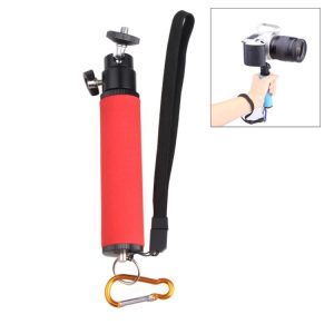 Red self-defense tactical stun gun with built-in flashlight and keyring, portable and compact, ideal for personal safety and emergency situations.