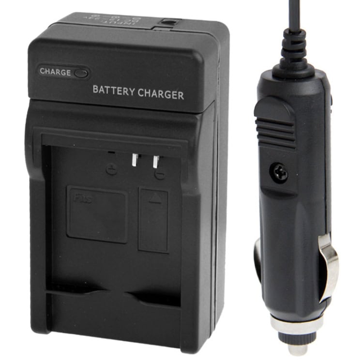 Samsung BP1310 Camera Battery Charger | Fast Car Charging, Black 2 Battery Charger With Car Cigarette Lighter Plug For Portable Device Charging, Suitable For Travel And Automotive Use. Compact And Efficient Power Supply For Electronic Gadgets And Batteries.