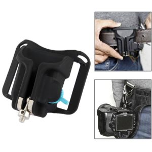Flexible camera strap stabilizer attachment for professional photography and videography equipment.