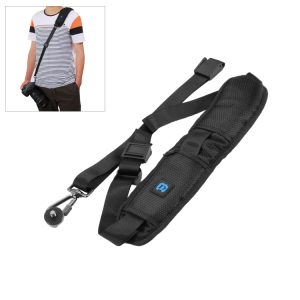 Camera strap and harness for professional photography, adjustable and durable, designed for comfortable carrying of DSLR cameras. Ideal accessory for photographers and videographers.