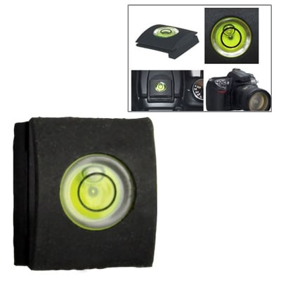 Enhance Stability: Black Hot Shoe Level Cover for Camera - Protector for Steady Shots 1 High-Precision Bubble Level For Photography And Videography, Ensuring Perfect Alignment On Tripods, Cameras, And Surfaces, With Durable Build And Easy-To-Read Indicators.