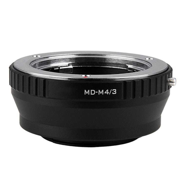 Black MD-M4/3 Lens Mount Stepping Ring - Optimal Precision for Peak Performance 2 Md-M4/3 Camera Lens Mount Adapter For Micro Four Thirds Cameras, High-Quality Optical Engineering, Compatible With Various Mirrorless Camera Systems.