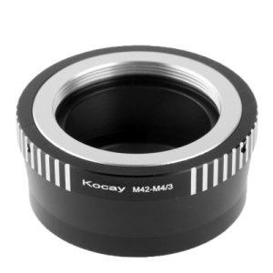 Kocay M42-M4/3 lens mount adapter for seamless camera lens integration, high-quality metal construction, and compatibility with various mirrorless camera systems. Perfect for professional photography.