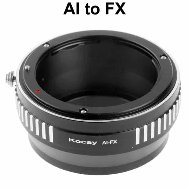 Enhance Compatibility with Seamless Black AI Lens to FX Mount Adapter 2 Kocay Ai To Fx Camera Lens Adapter For Professional Photography And Video Shooting. Compatible With Various Camera Systems, Enhances Image Quality, And Offers Seamless Transitions Between Camera Brands.
