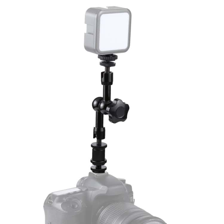 7" Articulating Magic Arm for DSLR - Black, Ideal for Camera & Accessories 6 Flexible Camera Mount With Adjustable Knob For Photography And Videography. Suitable For Mounting Led Lights, Flashes, Or External Accessories. Perfect For Professional And Amateur Photographers.