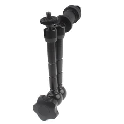 11" Articulating Magic Arm for LCD Field Monitor/DSLR Camera, Black 5 Flexible Tripod Mount With Adjustable Arms For Stable Camera Positioning And Versatile Setup, Ideal For Photography Or Videography Needs.