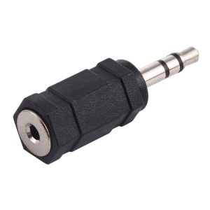 3.5mm Male to 2.5mm Female Audio Adapter(Black) - Improve Sound Quality Now!