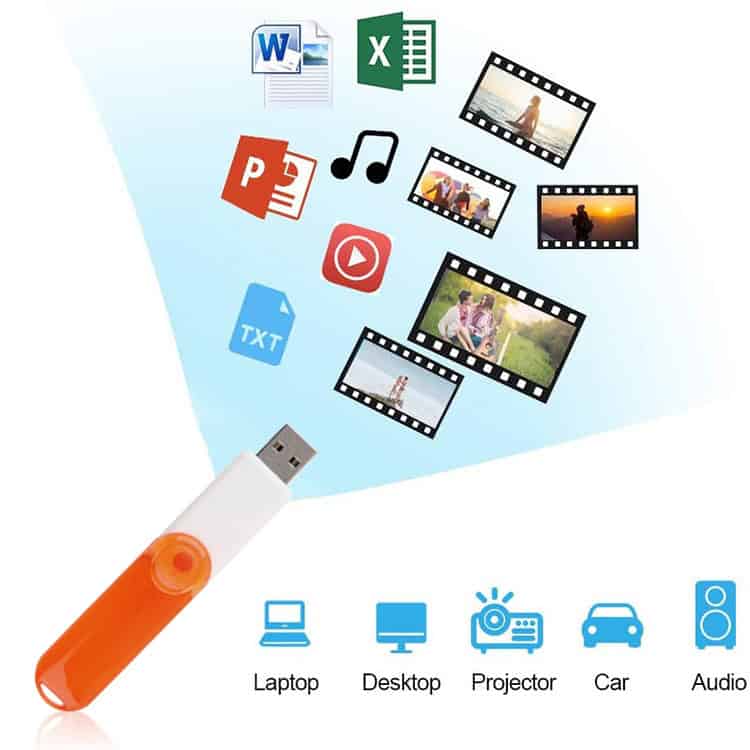 16GB USB Flash Disk in Striking Red - Transfer, Store, and Carry Data Effortlessly! 5 Images Of Usb Flash Drive Transferring Various Digital Files Including Documents, Videos, Music, And Images, Showcasing Versatile Data Storage And Sharing Solutions From Syndmart.