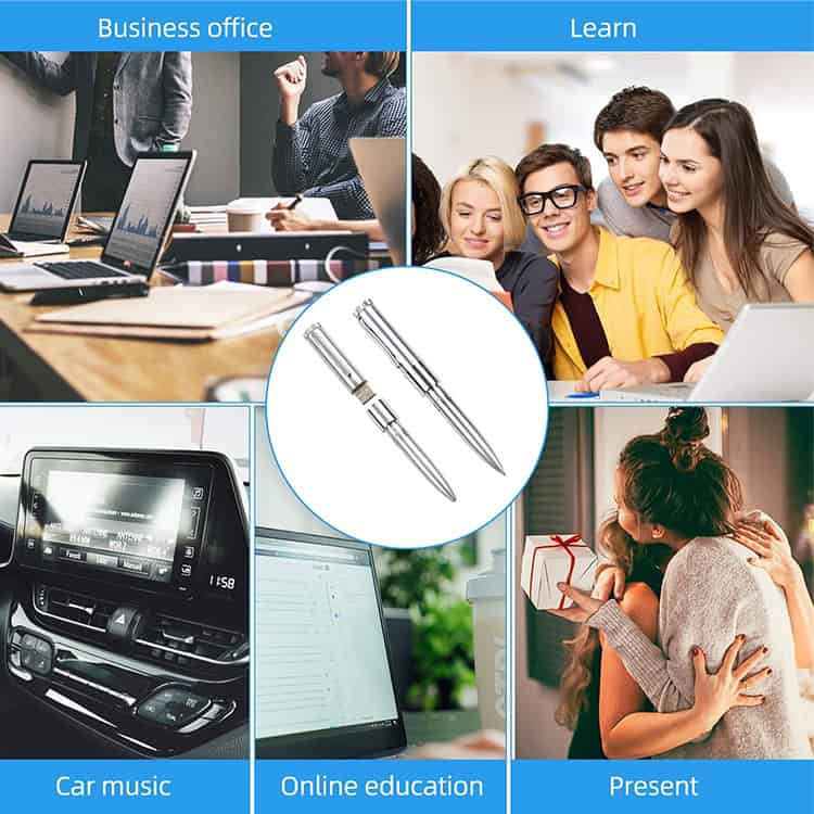 16GB Silver USB2.0 Pen Drive - Fast Storage for Your Digital Needs 7 Professional Pens For Business, Writing, And Gift Purposes, Ideal For Office Supplies, Student Stationery, And Corporate Gifting.