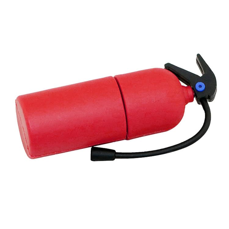 8GB Extinguisher Style USB Flash Drive • Portable Storage with Unique Design 3 Red Fire Extinguisher, Portable Handheld Fire Safety Device, Emergency Fire Suppression Equipment, Compact Fire Safety Tool For Home And Workplace, Syndmart Product Image.