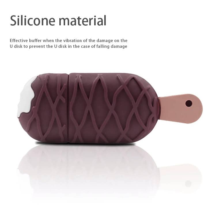16GB Ice-cream Style USB Flash Drive - Sweet Storage Solution 4 Silicone Material Popsicle Mold For Creative Dessert Presentation, Flexible And Durable Ice Cream Mold For Home And Commercial Use.