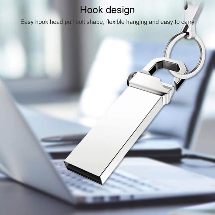 4GB Metallic Keychains USB 2.0 Flash Disk - Stylish & Portable Data Storage 7 Flash Drive With Hook Design, Portable Usb Key For Easy Data Transfer And Storage.