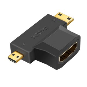 3-in-1 HDMI to Mini/Micro Adapter (Black) - Ultimate Connectivity Plugin