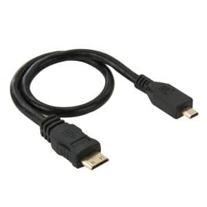 Effortlessly Connect with 30cm Mini HDMI to Micro HDMI Adapter Cable