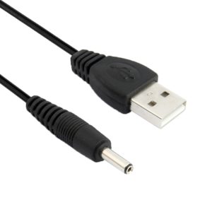 1.2m USB Male to DC 3.5x1.35mm Power Cable, Black - Fast Charging Support