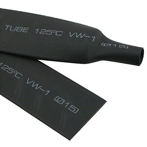 High-temperature resistant black rubber heater hoses with 125°C (257°F) capacity, suitable for industrial and automotive applications.