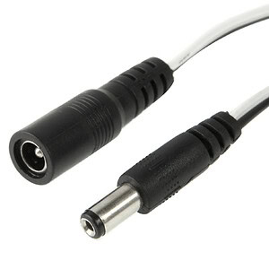 2. High-quality DC power supply extension cable with male and female connectors for reliable electrical connections.