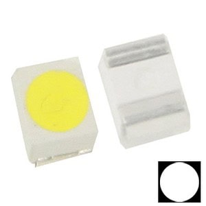 High-brightness white LED chip with yellow phosphor, suitable for lighting and electronic projects. Compact, energy-efficient, and reliable for various LED applications.