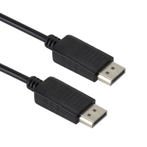 1.8m DisplayPort to DisplayPort Cable - High-Speed Data Transfer, Black