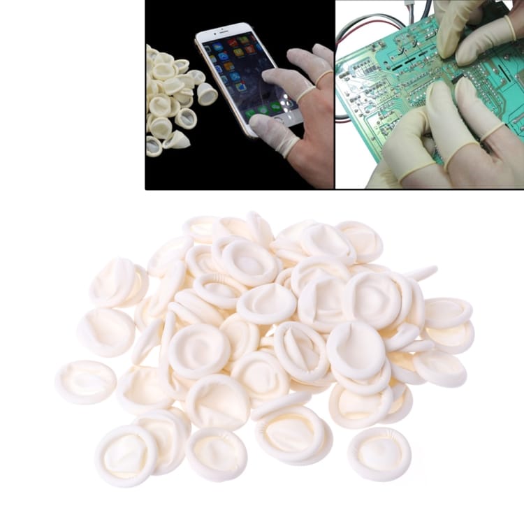 50pcs Latex Anti-static Finger Cot, White - Pack of 50 for Static-Free Finishing 1 50Pcs Latex Anti-Static Finger Cot, White - Pack Of 50 For Static-Free Finishing