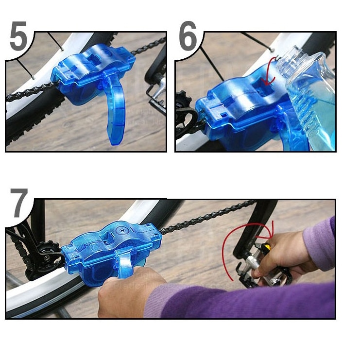 2-in-1 Bicycle Chain Cleaner Kit - Scrubber Wash Tool Set for Cyclists (Blue) 9 2-In-1 Bicycle Chain Cleaner Kit - Scrubber Wash Tool Set For Cyclists (Blue) - Image 9