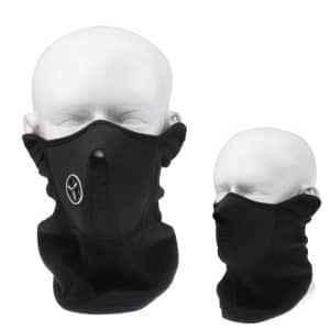 Black Outdoor Ventilation Half Face Mask - Prevent Allergies & Dust