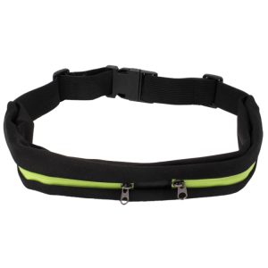 Ultimate Sports Waist Bag: Waterproof, Elastic, Two Pockets, Zip Pouch - Hands-Free Fitness Gear