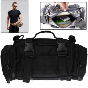 3P Utility Waist Bag Pack Hand Pouch with Long Strap - Carry in Style!