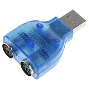 USB Male to PS/2 Female Adapter for Mouse & Keyboard - Seamless Connectivity
