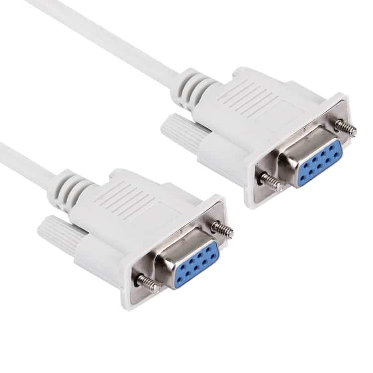 1.5m RS232 9P Female to 9P Female Cable, White - Connect Seamlessly! 3 1.5M Rs232 9P Female To 9P Female Cable, White - Connect Seamlessly! - Image 3