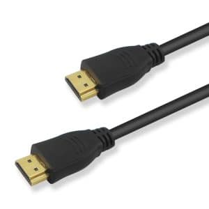 Ultra-Fast 1m HDMI 1.3 Cable - Black/Gold, HD TV/Xbox 360/PS3-Compatible