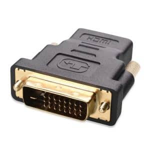 Enhanced Connectivity: Gold Plated HDMI to DVI Male Adapter