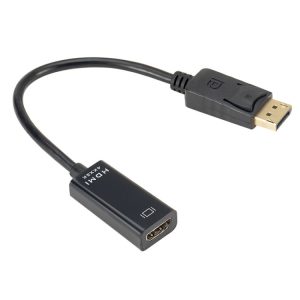 UHD 4K DisplayPort to HDMI Adapter, 20cm Cable, Male to Female Port - Crisp Resolution