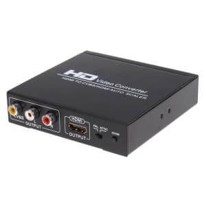 Enhanced HDMI to HDMI/CVBS/AV Scaler Converter - NK-10II (Black)
