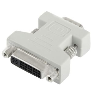 DVI-I 24+5 Pin Female to VGA 15 Pin Male Adapter - Seamless Video Conversion!