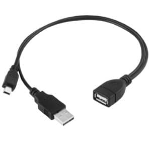 30/35cm Mini USB Male + USB 2.0 AM to AF Cable with OTG - Ultimate Connectivity