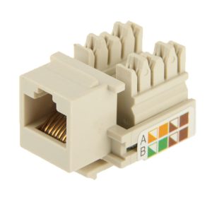 High-Quality RJ45 Cat5E Networking Jack Module Connector for Fast Connections