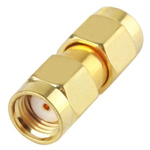 High-Quality Gold Plated RP-SMA Male to RP-SMA Male Adapter - Signal Perfection
