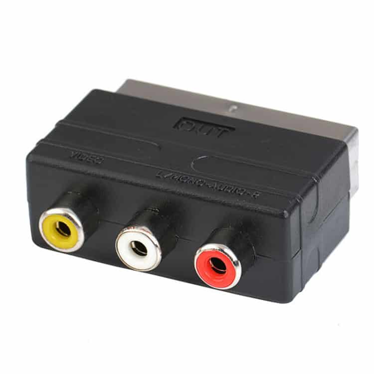 Enhanced A/V to 20 Pin Male SCART Adapter - High-Definition Viewing 1 Enhanced A/V To 20 Pin Male Scart Adapter - High-Definition Viewing