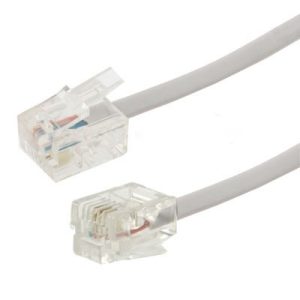 1.5m RJ11 to RJ11 Telephone Cable: High-Quality 4 Core Line for Clear Communication