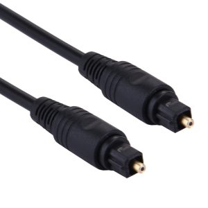 4.0mm Optical Audio Cable for DVD HDTV, 2m Male to Male Plug, Black