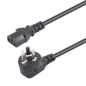 1.8m Computer PC Power Cord w/ 3 Pin AU Plug, Black - Durable & Reliable