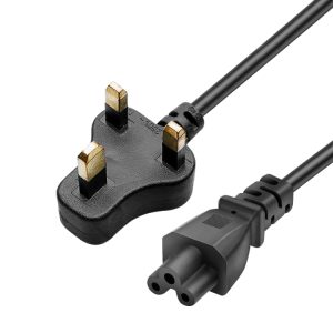 1.2m Small UK Notebook Power Cord - 3 Prong Design • Reliable & Compact