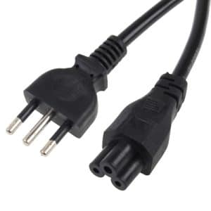 1.8m Italian Notebook AC Power Cord - 3 Prong Style, Reliable & Versatile