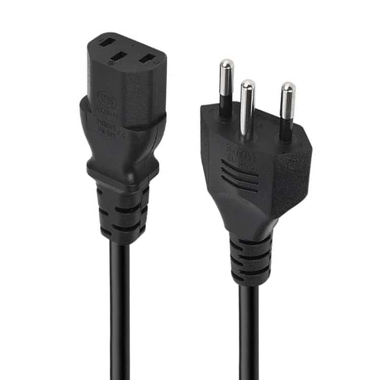 1.5m Brazil AC Power Cord - 3 Prong Style (OD6.8) • Reliable Power Supply 2 1.5M Brazil Ac Power Cord - 3 Prong Style (Od6.8) • Reliable Power Supply - Image 2