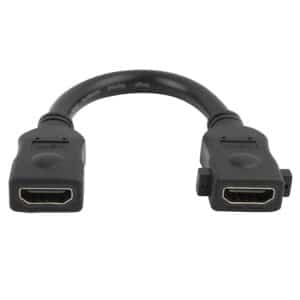 Ultra-Fast 18cm HDMI Cable, 19 Pin Female to Female (Black) - Effortless Connectivity